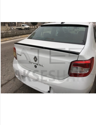 Renault Clio Symbol 2013-2016 Yeni Kasa Anatomik Spoiler