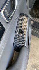 CIVIC FE1 2022 IÇIN UYUMLU  CAM DUGME KAPLAMA - KARBON