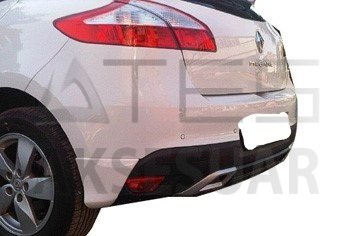 Renault Megane 3  4 Kapı Arka Tampon Başları Boyalı
