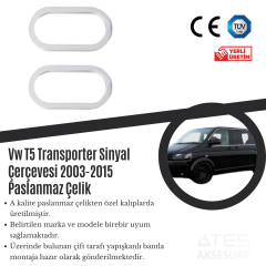 Volkswagen Transporter T5 2003-2015 Sinyal Çerçevesi Paslanmaz Çelik