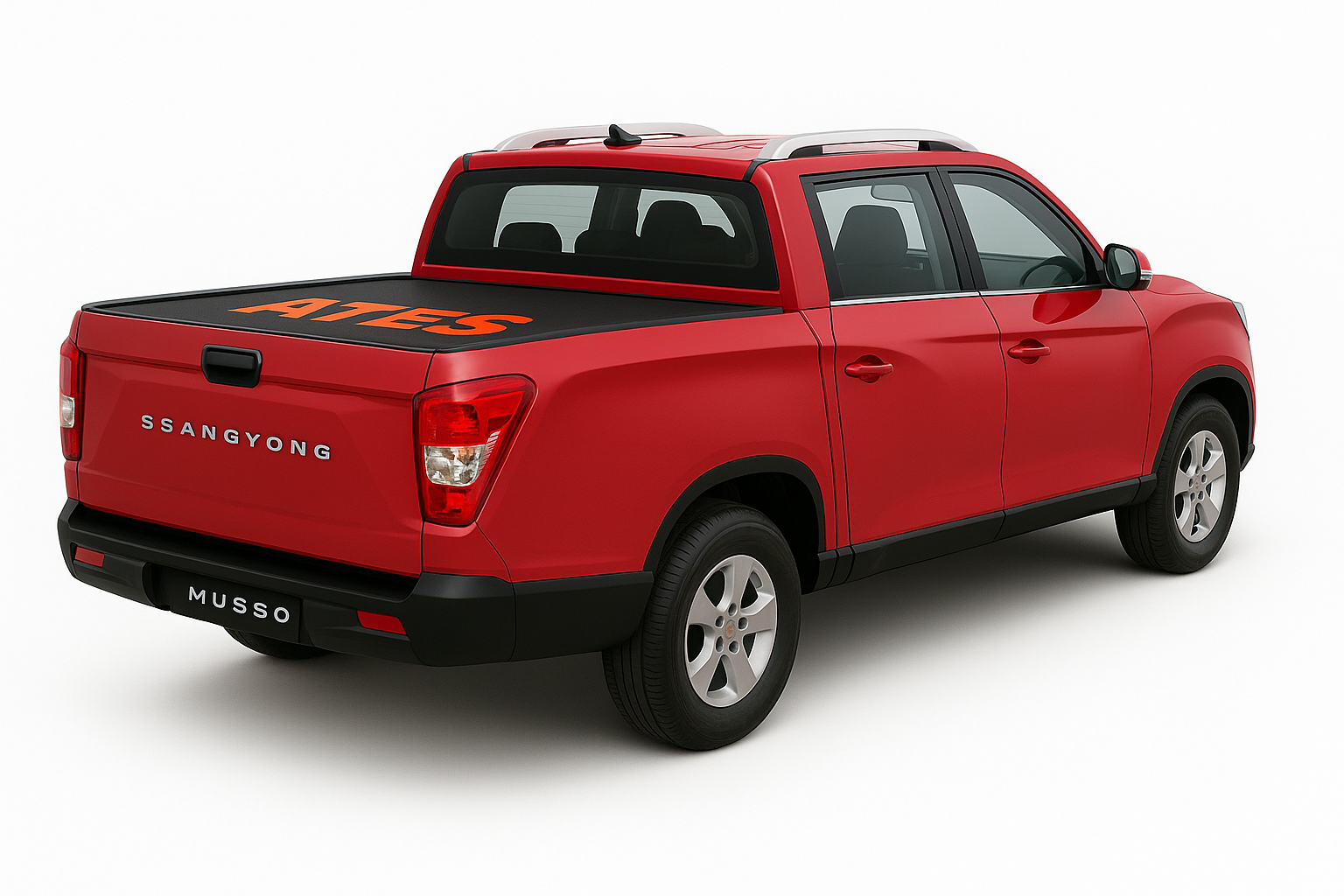 Ssangyong Musso Sürgülü Kapak ( Kırmızı Araç )