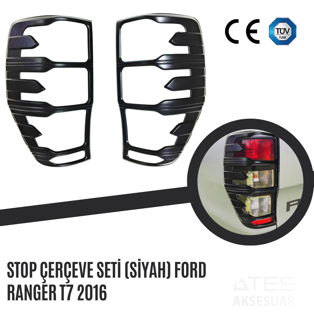 Stop Çerçeve Seti (Siyah) Ford Ranger T7 2016