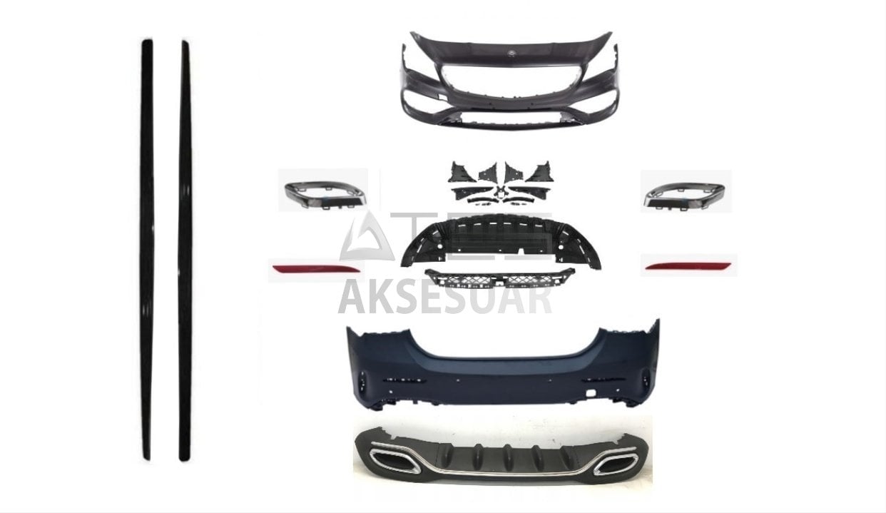 MERCEDES W117 CLA SERİSİ OEM AMG SET (ÖN ARKA TAMPON, DİAMOND PANJUR,MARŞPİYEL,EGZOZLAR)