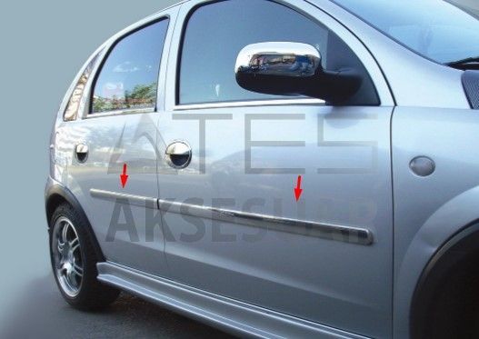 Opel Corsa D Krom Yan Kapı Çıtası 4 Prç 2007-2014
