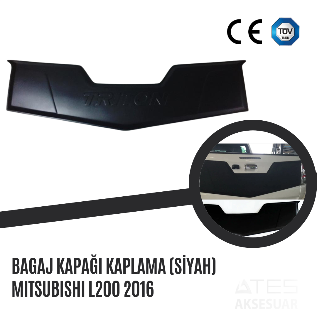 Bagaj Kapağı Kaplama (Siyah) Mitsubishi L200 2016