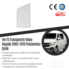 Volkswagen Transporter T5 2003-2015 Depo Kapağı Paslanmaz Çelik