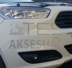 Ford Courier Ön Kaput Koruyucu Rüzgarlık 4mm (ABS) 2014