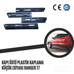 Kapı Üstü Plastik Kaplama Küçük (Siyah) Ranger T7