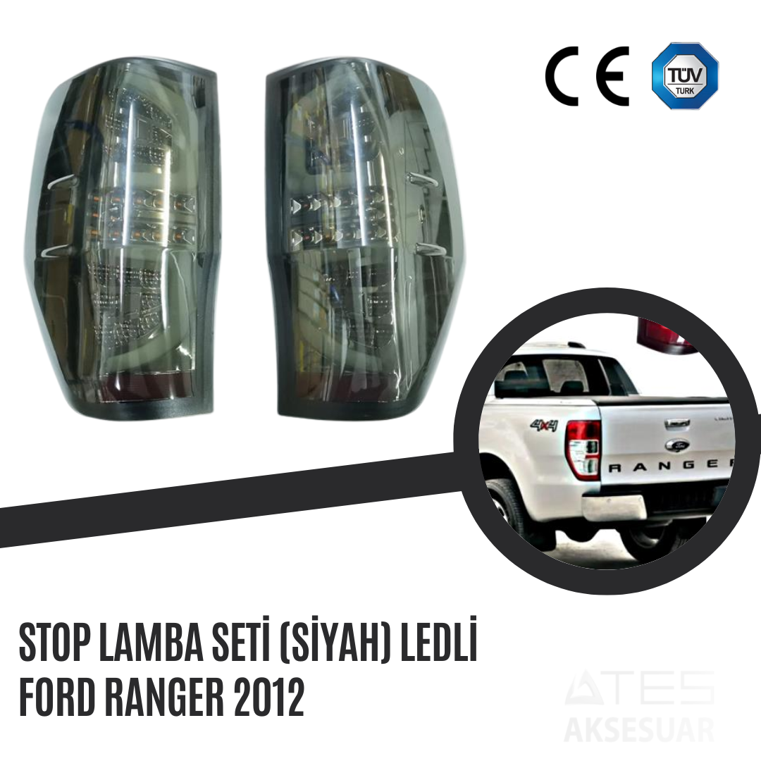 Stop Lamba Seti (Siyah) Ledli Ford Ranger 2012