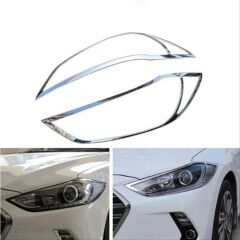 ELANTRA 2016-2019 IÇIN UYUMLU FAR KAPLAMASI NIKELAJ
