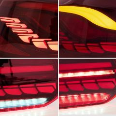 GOLF 6 IÇIN UYUMLU DRAGON LED STOP (KIRMIZI)