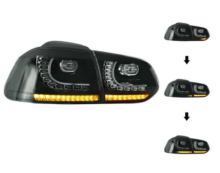 GOLF 6 IÇIN UYUMLU R20 LED STOP - SMOKE