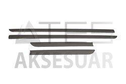 Mitsubishi L200 Siyah Krom Yan Kapı Çıtası 4 Parça 2006-2015 Arası