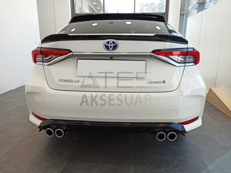 TOYOTA COROLLA 2019+ BAGAJ USTÜ SPOILER B DIZAYN (PIANO BLACK)