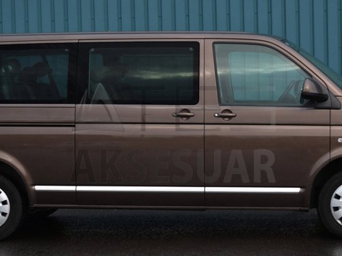 VW T5 Caravelle Krom Yan Kapı Çıtası 7 Prç. (U.Ş.) 2010 Üzeri
