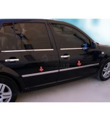 VW Golf 5 Krom Yan Kapı Çıtası 4 Prç 2004-2009