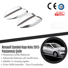 Renault Symbol 2013 Kapı Kolu Paslanmaz Çelik