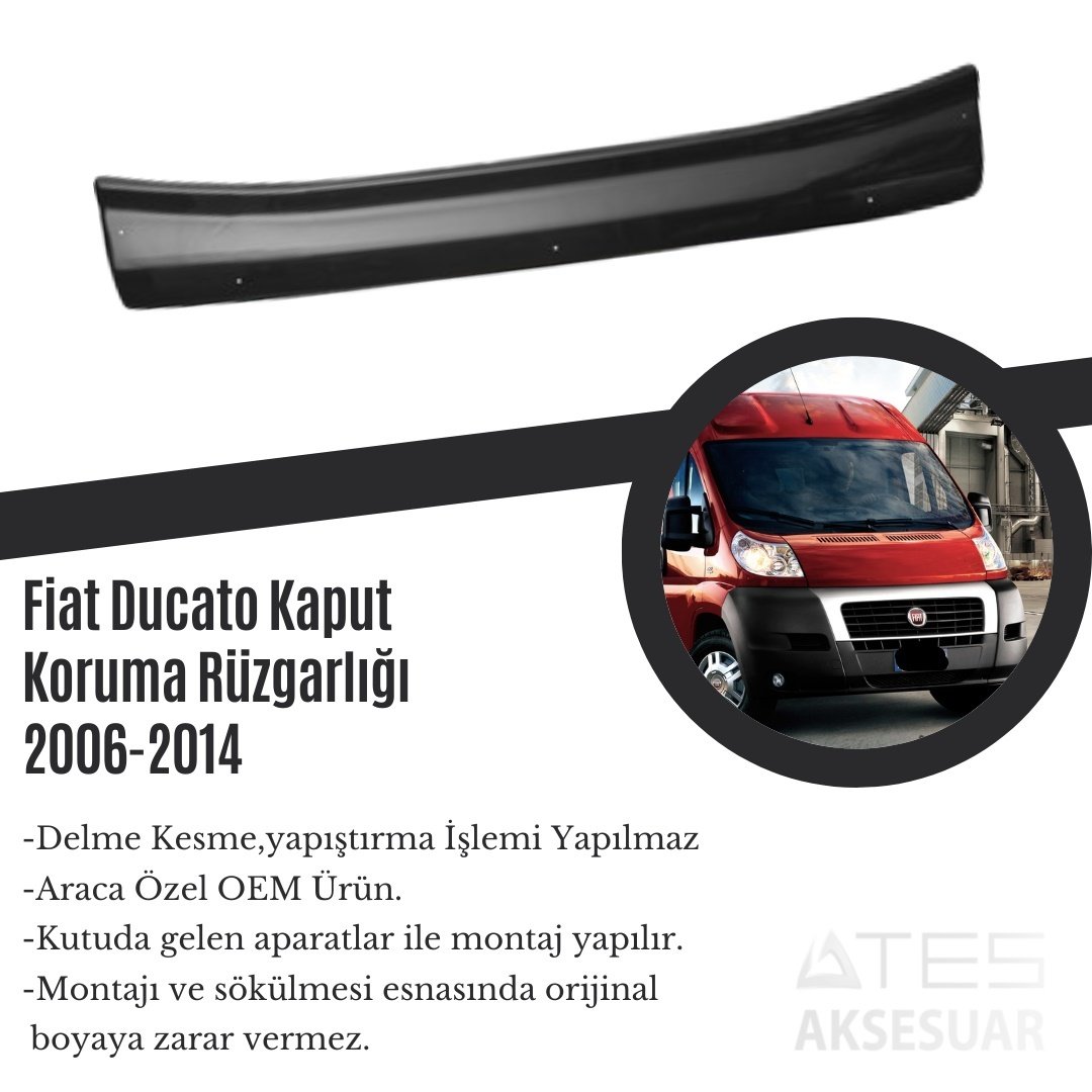 Fiat Ducato Kaput Koruma Rüzgarlığı 2006-2014