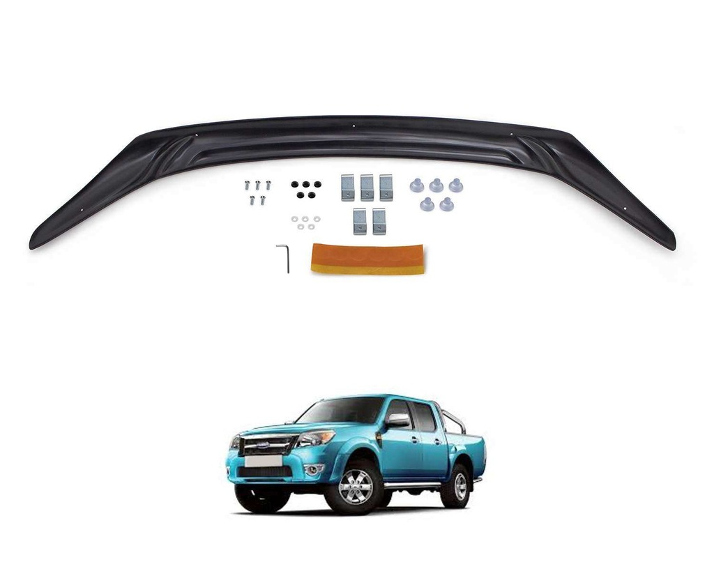Ford Ranger Ön Kaput Koruma Rüzgarlık 4mm (ABS) 2009-201