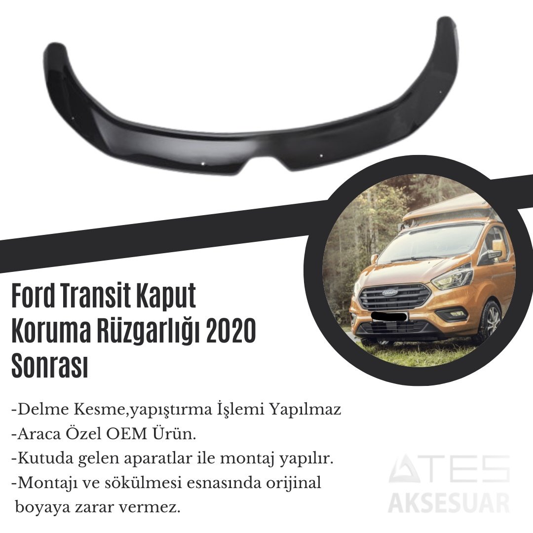 Ford Transit Kaput Koruma Rüzgarlığı 2020 Sonrası