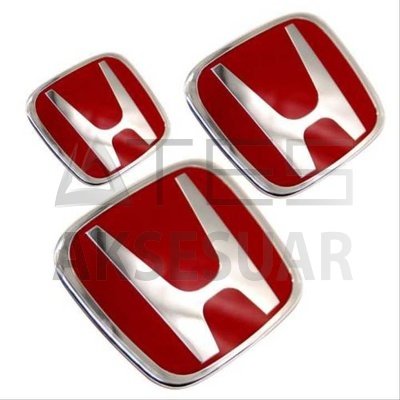 HONDA CIVIC FB7 LOGO SET KIRMIZI