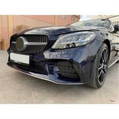MERCEDES W205 2019+ ÖN TAMPON YAN BIÇAKLARI (PIANO BLACK)