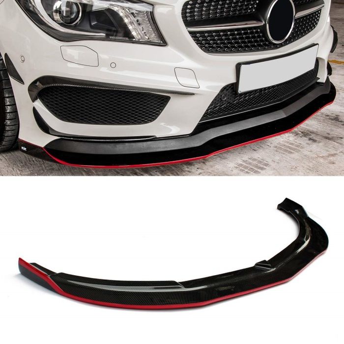 W117 CLA IÇIN UYUMLU CLA (2013-2019)  ÖN LIP   - PIANO BLACK (PARLAK SIYAH)