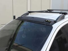 Toyota Hilux Ledli Ön Cam Üstü Moonvisor 2015 ve Sonrası Mat Siyah