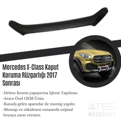 Mercedes X-Class Kaput Koruma Rüzgarlığı 2017 Sonrası