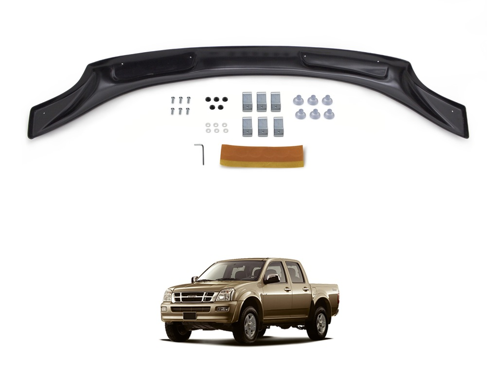 Isuzu D-Max Ön Kaput Koruyucu Rüzgarlık 3 mm (ABS) 2002-06