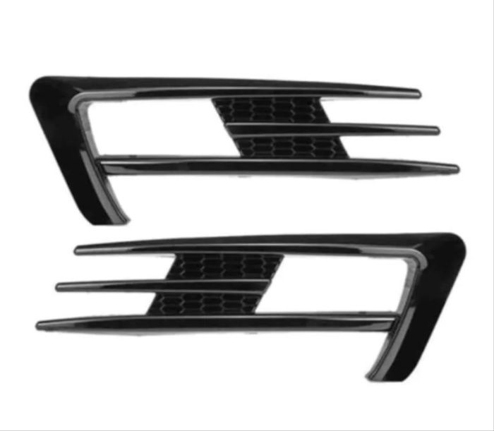 GOLF 7 2012-2016 IÇIN UYUMLU GTI ÖN TAMPON BIÇAKLARI - PIANO BLACK