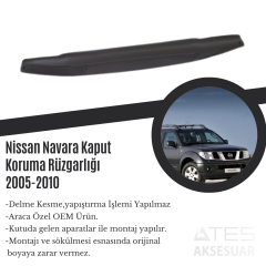 Nissan Navara Kaput Koruma Rüzgarlığı 2005-2010