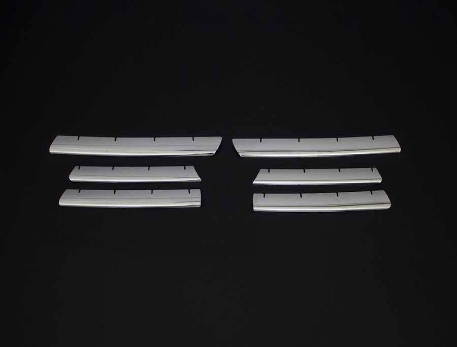 Volkswagen Caddy 2007-2010 Ön Panjur Ön Panjur Paslanmaz Çelik 6 Parça