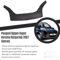 Peugeot Bipper Kaput Koruma Rüzgarlığı 2007 Sonrası