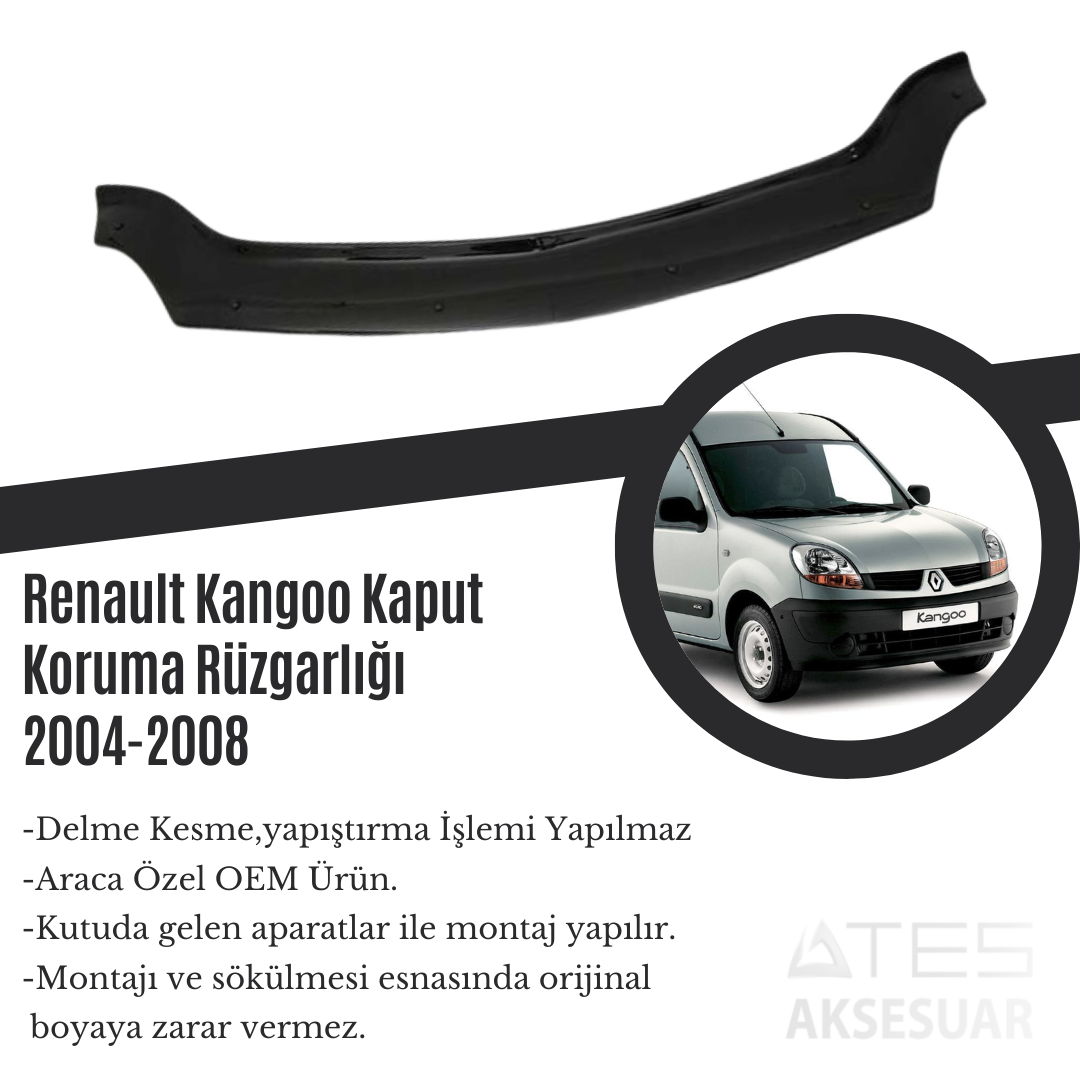 Renault Kangoo Kaput Koruma Rüzgarlığı 2004-2008