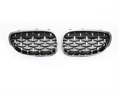 5 SERISI E60 2004-2009  IÇIN UYUMLU DIAMOND PANJUR(BÖBREK) KROM ÇERÇEVE