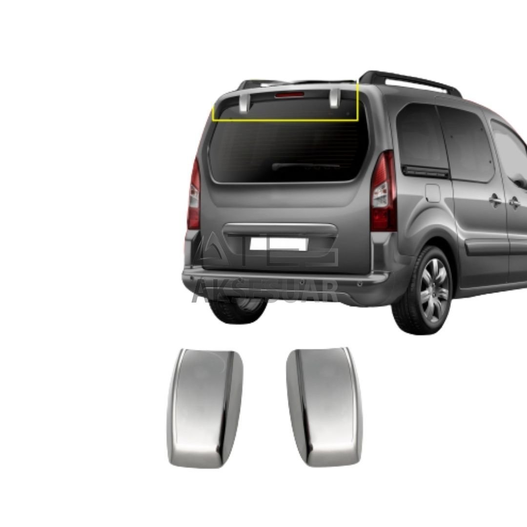 Peugeot Partner Tepee Krom Arka Cam Açma Menteşe Kapağı 2 Prç 2008-2018