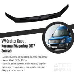 VW Crafter Kaput Koruma Rüzgarlığı 2017 Sonrası