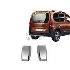 Peugeot Rifter Krom Arka Cam Açma Menteşe Kapağı 2 Prç 2019+