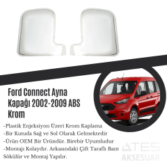 Ford Connect 2002-2009 Ayna Kapağı ABS Krom