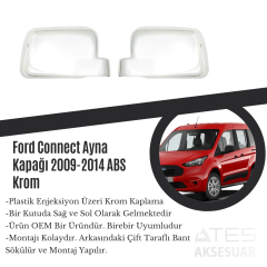 Ford Connect 2009-2014 Ayna Kapağı ABS Krom