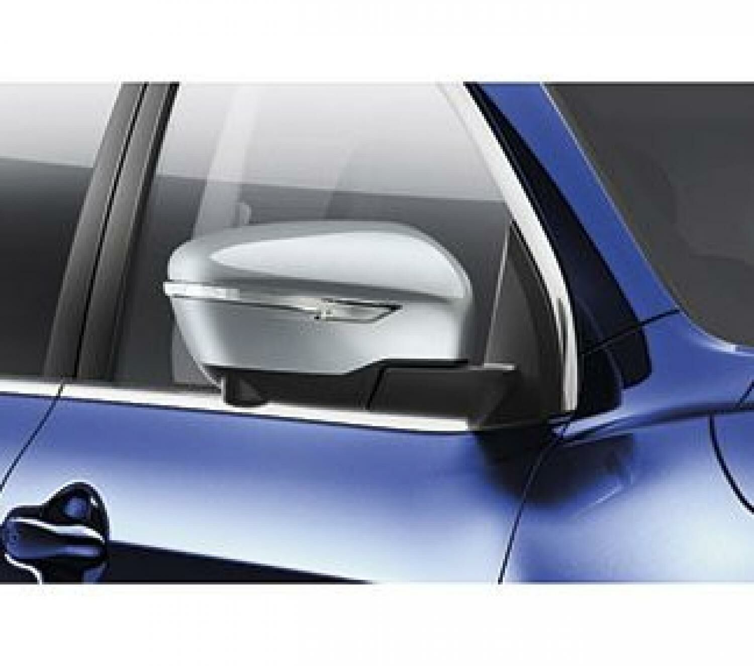 Nissan Qashqai 2014> Ayna Kapakları Ayna Kapağı 2 Parça Paslanmaz Çelik Taşlı