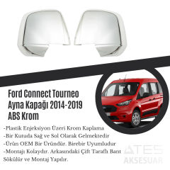 Ford Connect 2014-2019 Ayna Kapağı ABS Krom