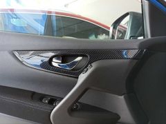 QASHQAI 2014-2020 IÇIN UYUMLU KAPI IÇ KAPLAMA - KARBON