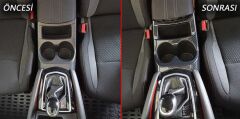 QASHQAI 2014-2020 IÇIN UYUMLU ORTA BOLME KAPLAMA - CARBON