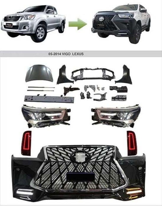 HILUX VIGO (2005-2015) IÇIN UYUMLU LEXUS BODY KIT FULL