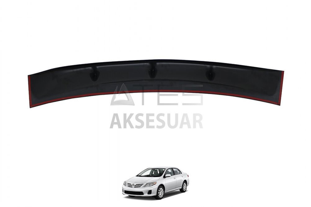 Toyota Corolla Cam Üstü Spoiler Piano Black 2008-2013 Arası