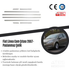 Fiat Linea 2007 Cam Çıtası Paslanmaz Çelik