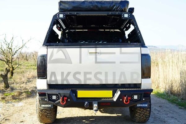 Mercedes X-Class Dakar V2 Çelik Arka Tampon Sensörsüz 2017 ve Sonrası