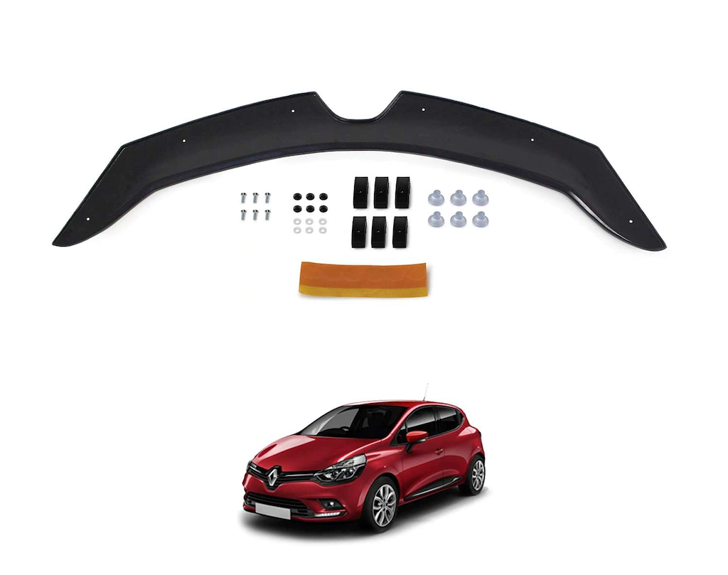 Renault Clio 4 Ön Kaput Koruma Rüzgarlık 4mm (ABS) 12-20